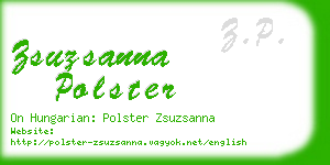 zsuzsanna polster business card